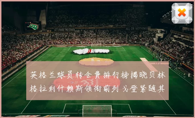 英格兰球员转会费排行榜揭晓贝林格拉利什赖斯领衔前列戈登紧随其后